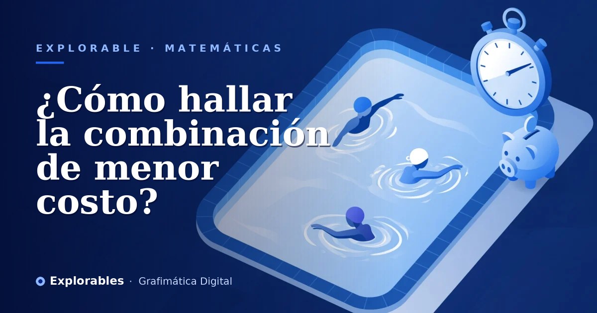 ¿Cómo hallar la combinación de menor costo?