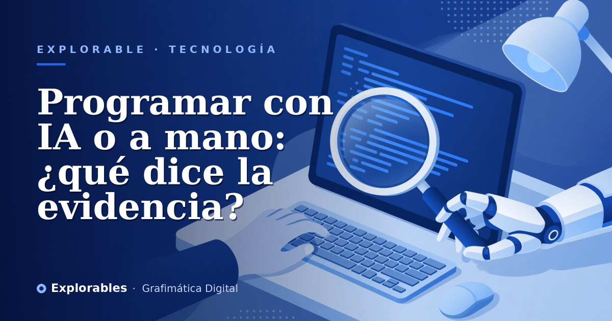 Programar con IA o a mano: ¿qué dice la evidencia?